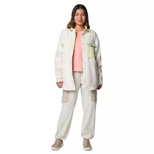 NWT COLUMBIA Women's PFG Open
Water Shirt Jacket Stone/Spring
